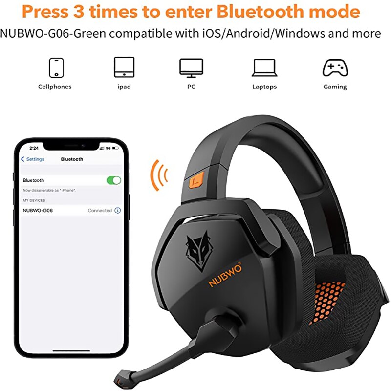 NUBWO Wireless Gaming Headset