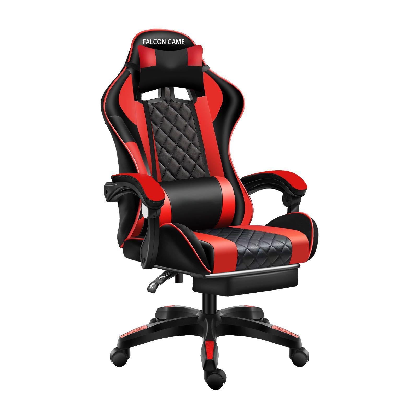 Gaming Chair with Foot rest - Red