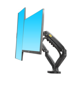 ذراع حامل شاشتين – اسود