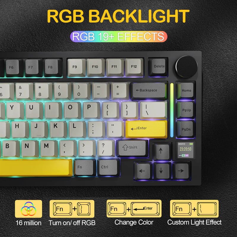 إضاءة RGB لكيبورد X820 Ultra إضاءة RGB لكيبورد X820 Ultra