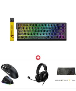 باندل إكسسوارات القيمنق: كيبورد X68 + ماوس X11 + سماعة HyperX Cloud III + ماوس باد