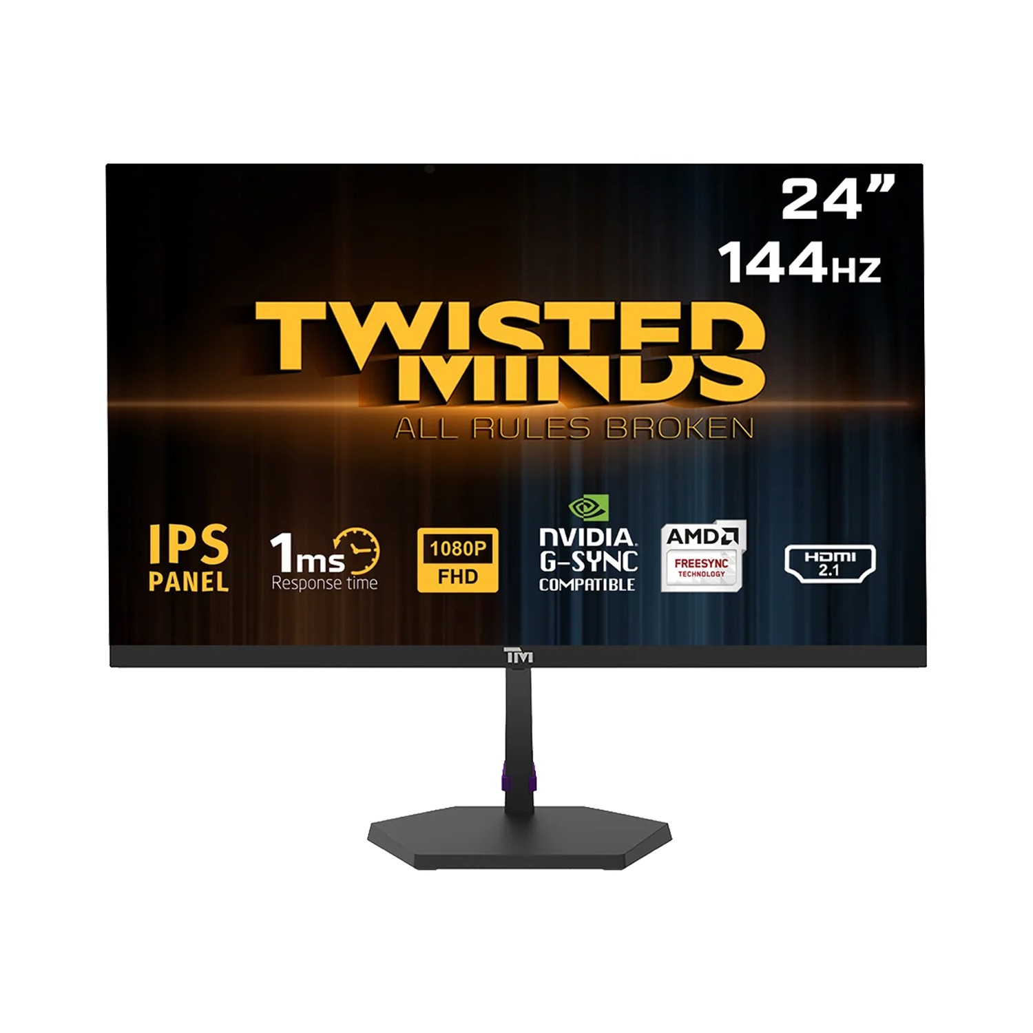شاشة تويستد مايندز Twisted Minds Eco 24 بوصة 144 هرتز من الأمام شاشة تويستد مايندز Twisted Minds Eco 24 بوصة 144 هرتز من الأمام